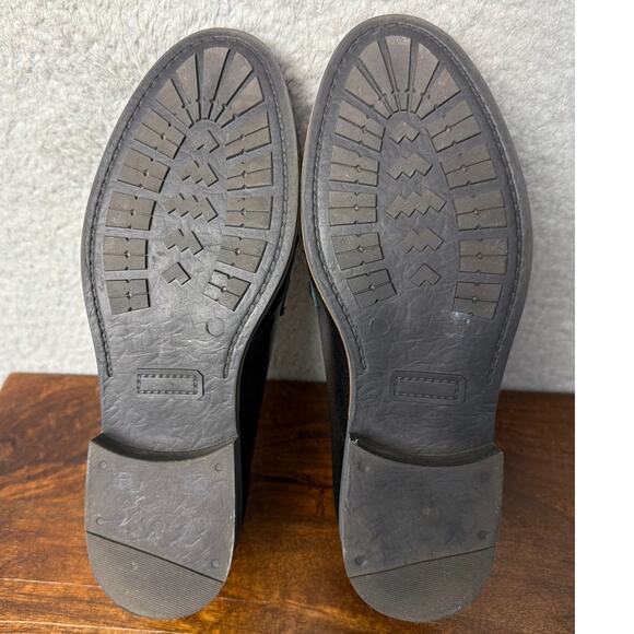 Calla Loafers Black Leather Gold Hardwear Made for Bunions 38.5 Made in Portugal - Picture 5 of 8